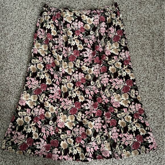 ELEMENTZ Floral Vintage Skirt Women’s Size Large - Picture 2 of 7